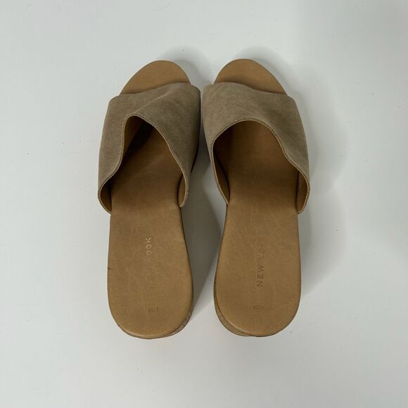 New Look Chunky Wooden Platform Slip on Heel Sandals EU 39 (US 7.5/8) - Picture 5 of 8